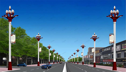 道路亮化工程使城市夜景更加绚丽