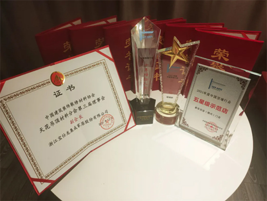 2021顶墙行业年会 宝仕龙再获八项殊荣
