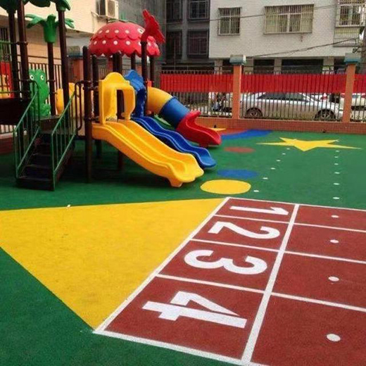 EPDM塑胶跑道施工要求——幼儿园EPDM塑胶地坪有什么特征讲究?