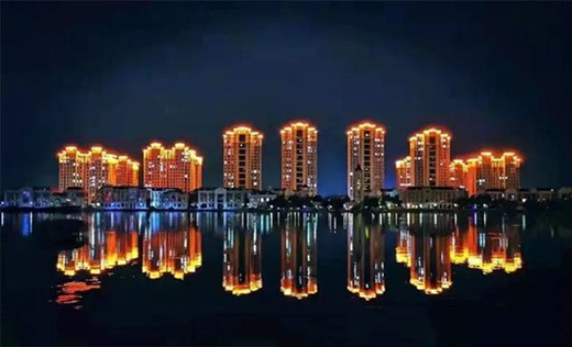 东营经济技术开发区提升城市亮化 绘就“城市夜景美图”